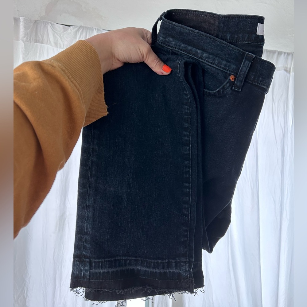 re/done jeans 26 Blue Black straight leg